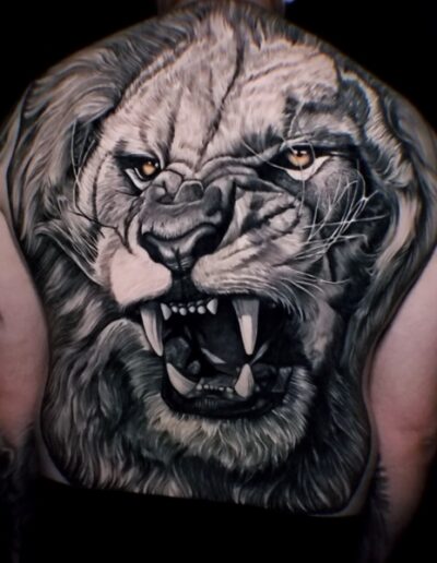 Lion Tattoo by Raphael Barros